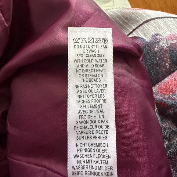 Adrianna Papell Satin Lined Dress in Deep Berry Size 12 - Picture 5 of 6